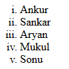 Lowercase Roman numbers list output